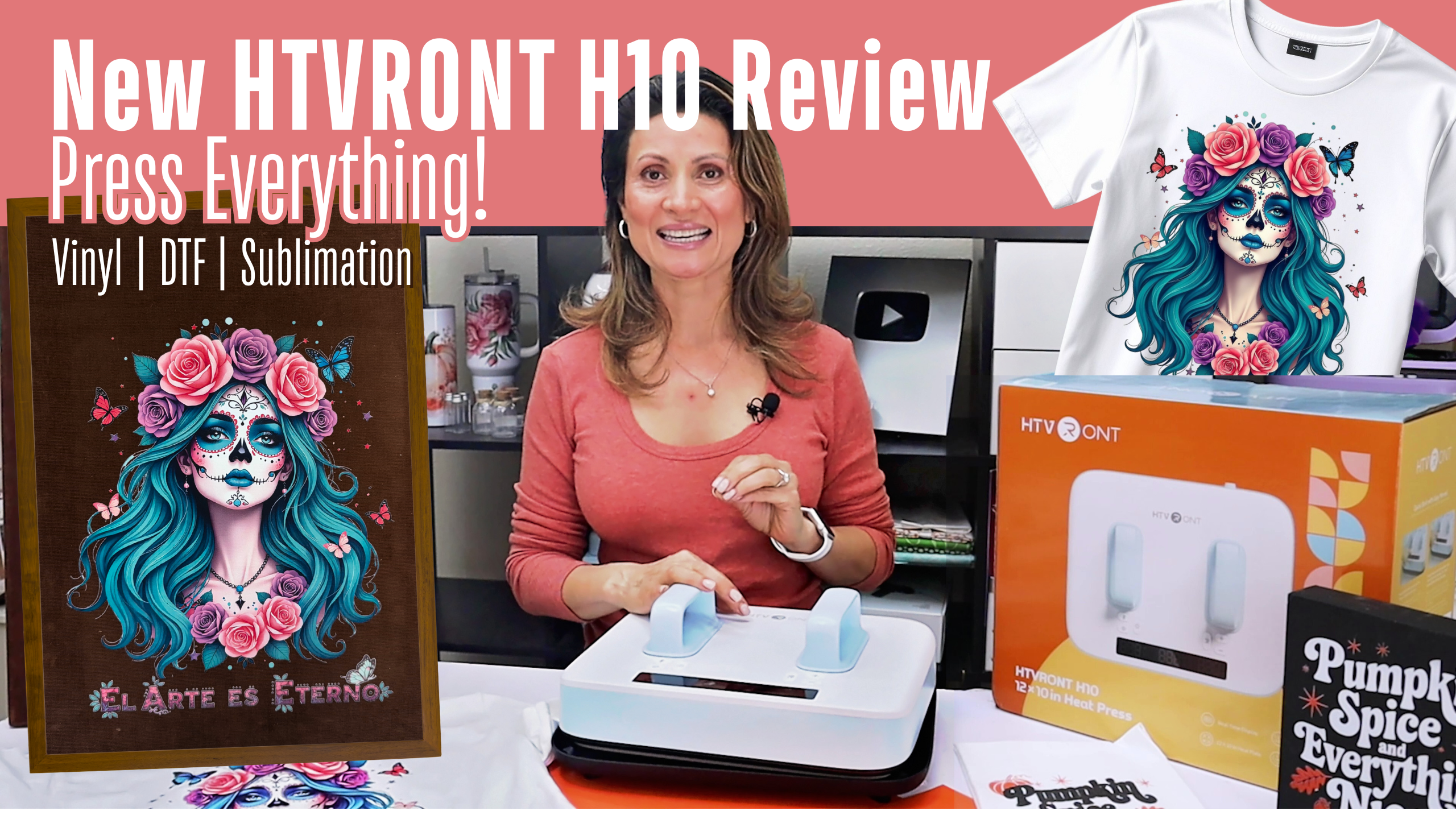 HTVRONT H10 Heat Press: Perfect for Creative Fall Projects